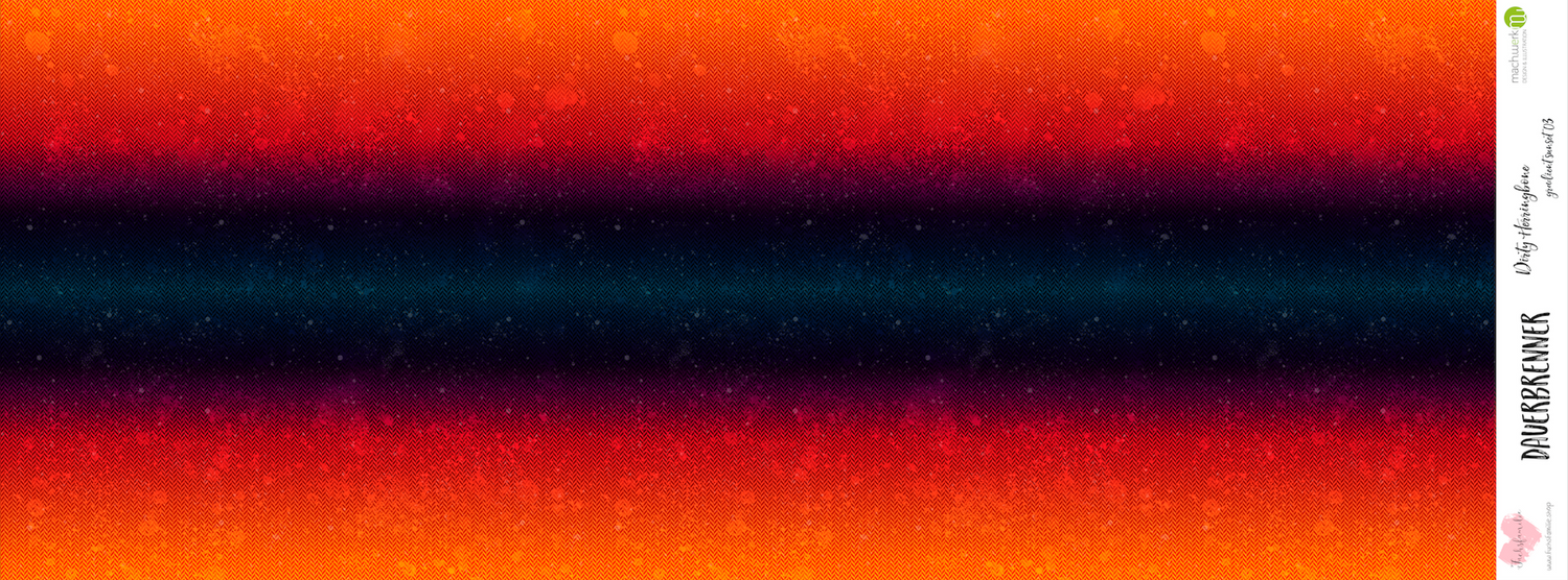 0,5m Bio-Sommersweat Fischgrät Dirty Herringbone gradient sunset 03