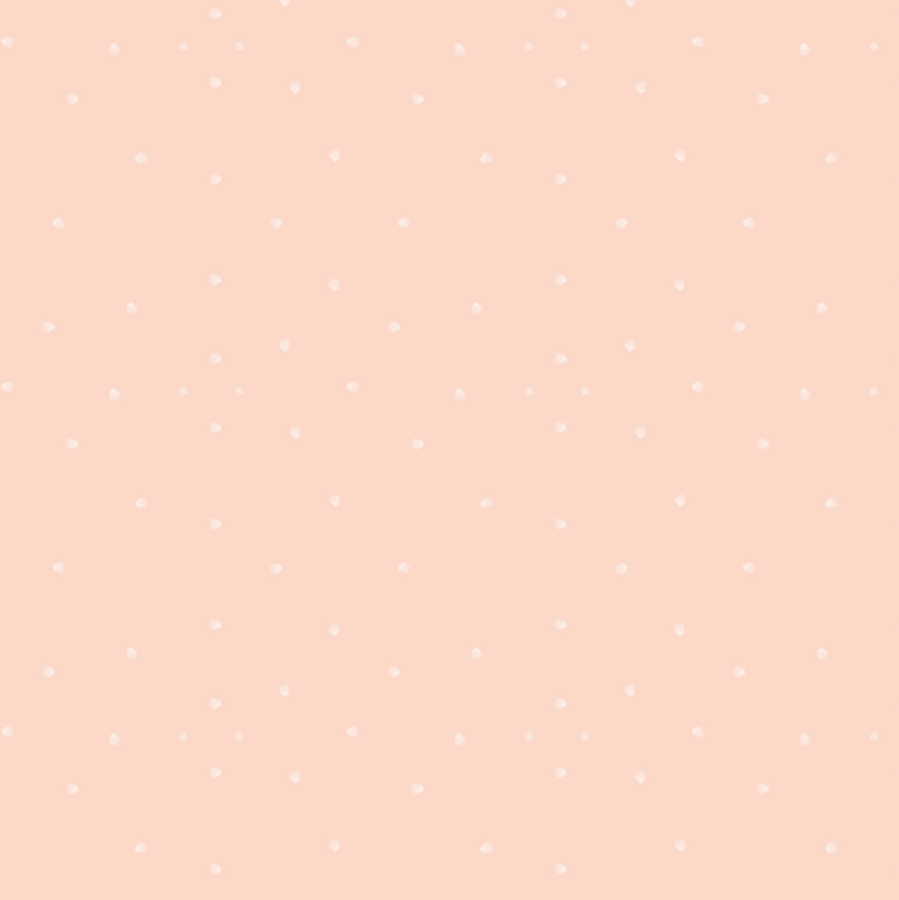 0,5m Bio-Sommersweat Little Fox Punkte peach