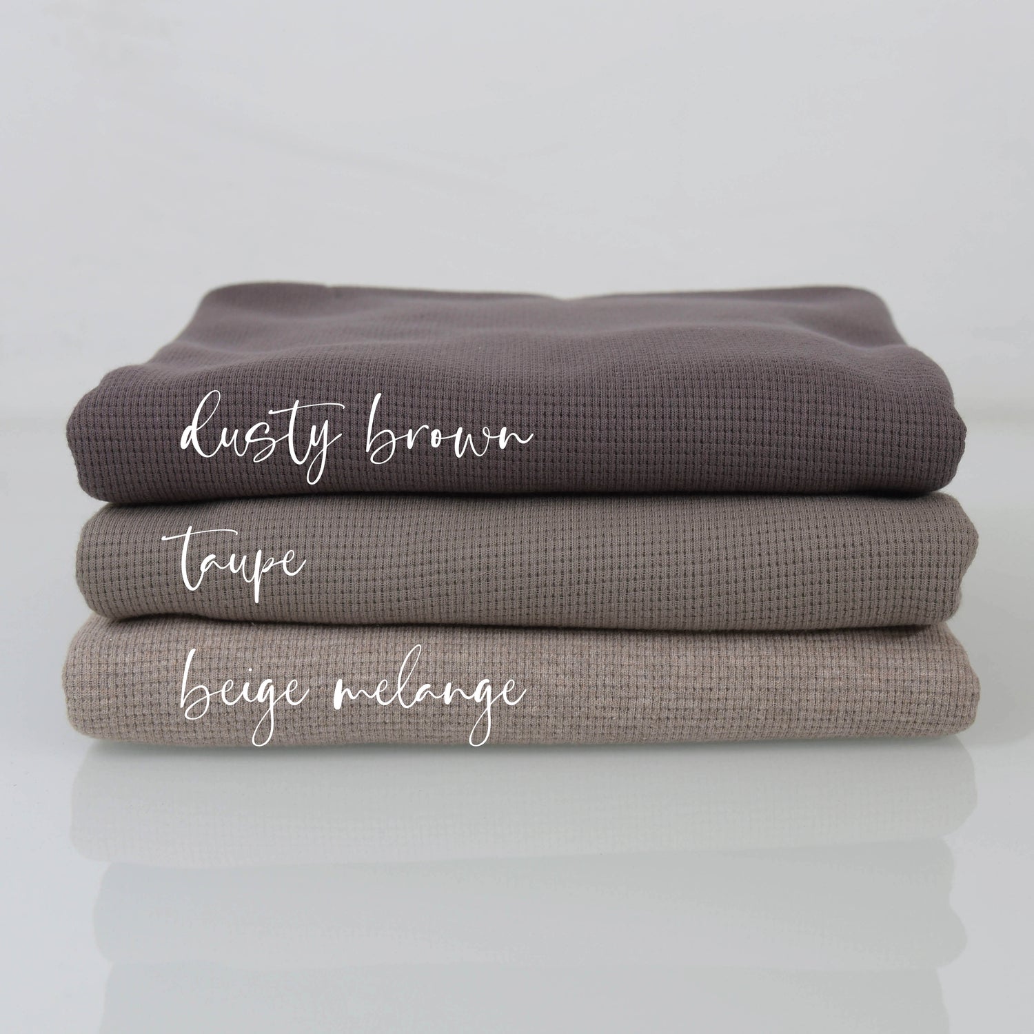 0,5m Ökotex 100 - Waffel-Jersey taupe