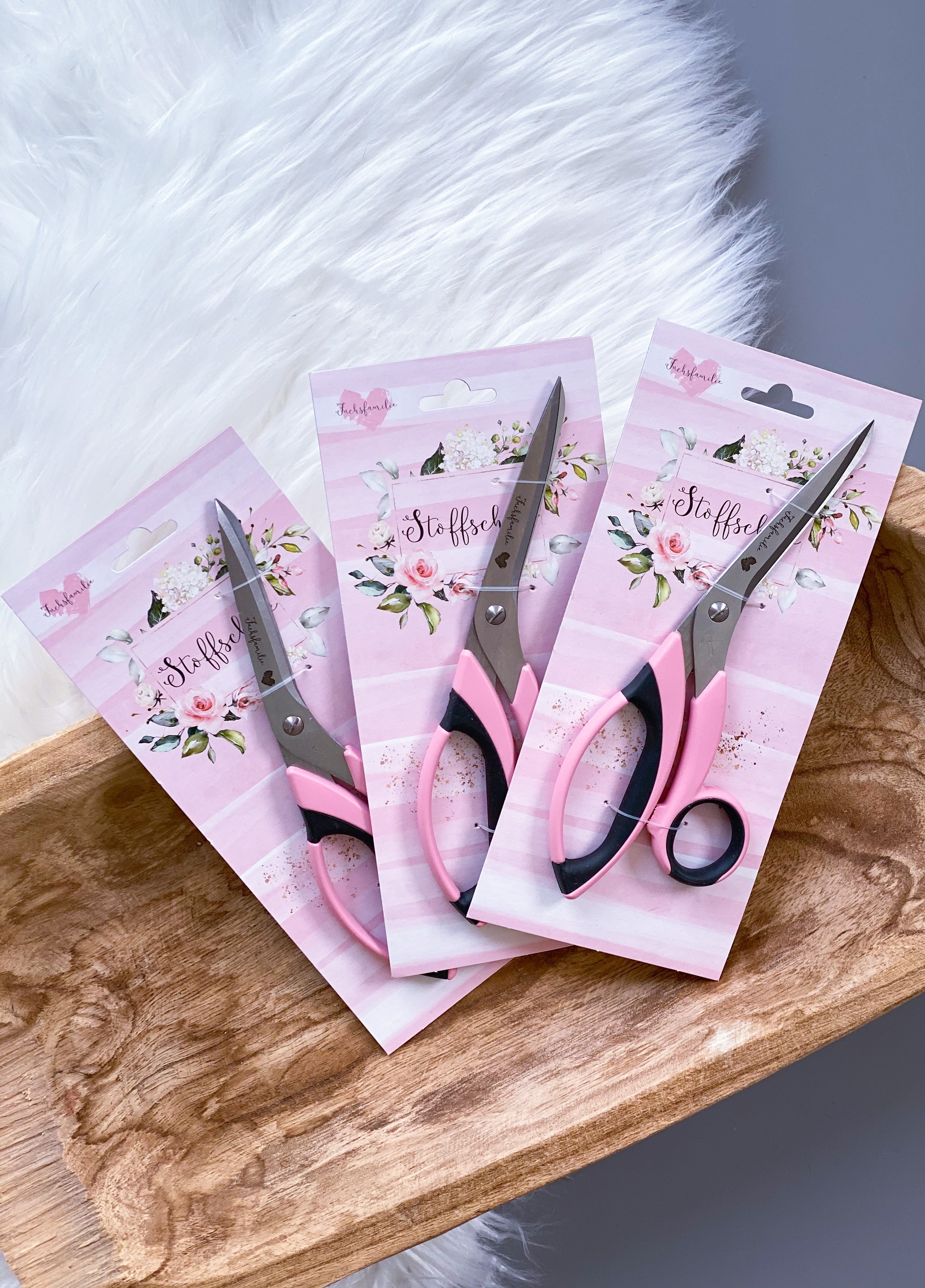 Fuchsfamilie-Stoffschere