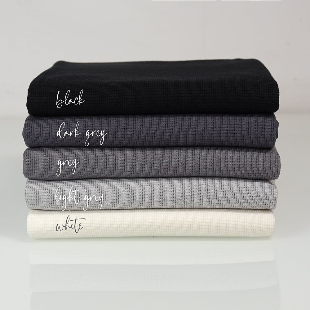 0,5m Ökotex 100 - Waffel-Jersey dark grey