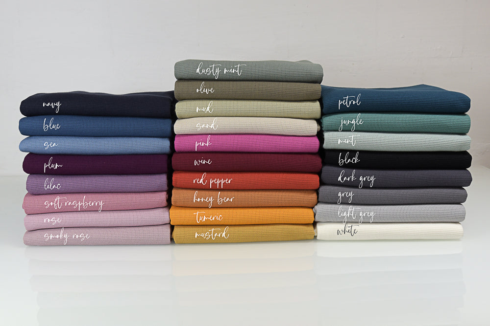 0,5m Ökotex 100 - Waffel-Jersey pink