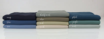 0,5m Ökotex 100 - Waffel-Jersey blue