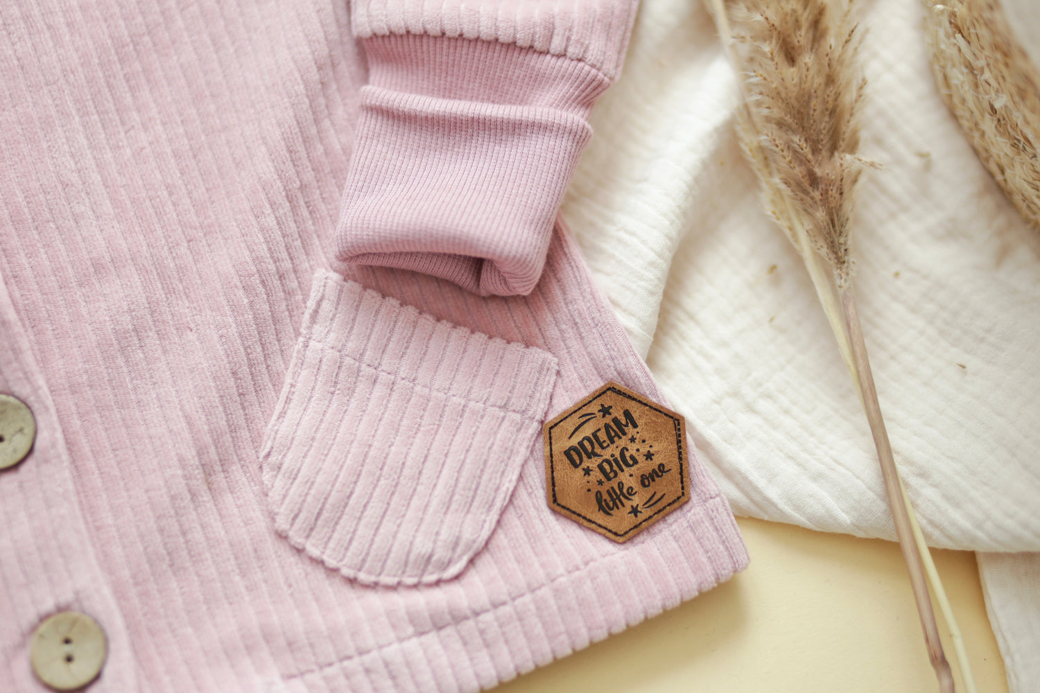 Cord-Knopfjacke altrosa 