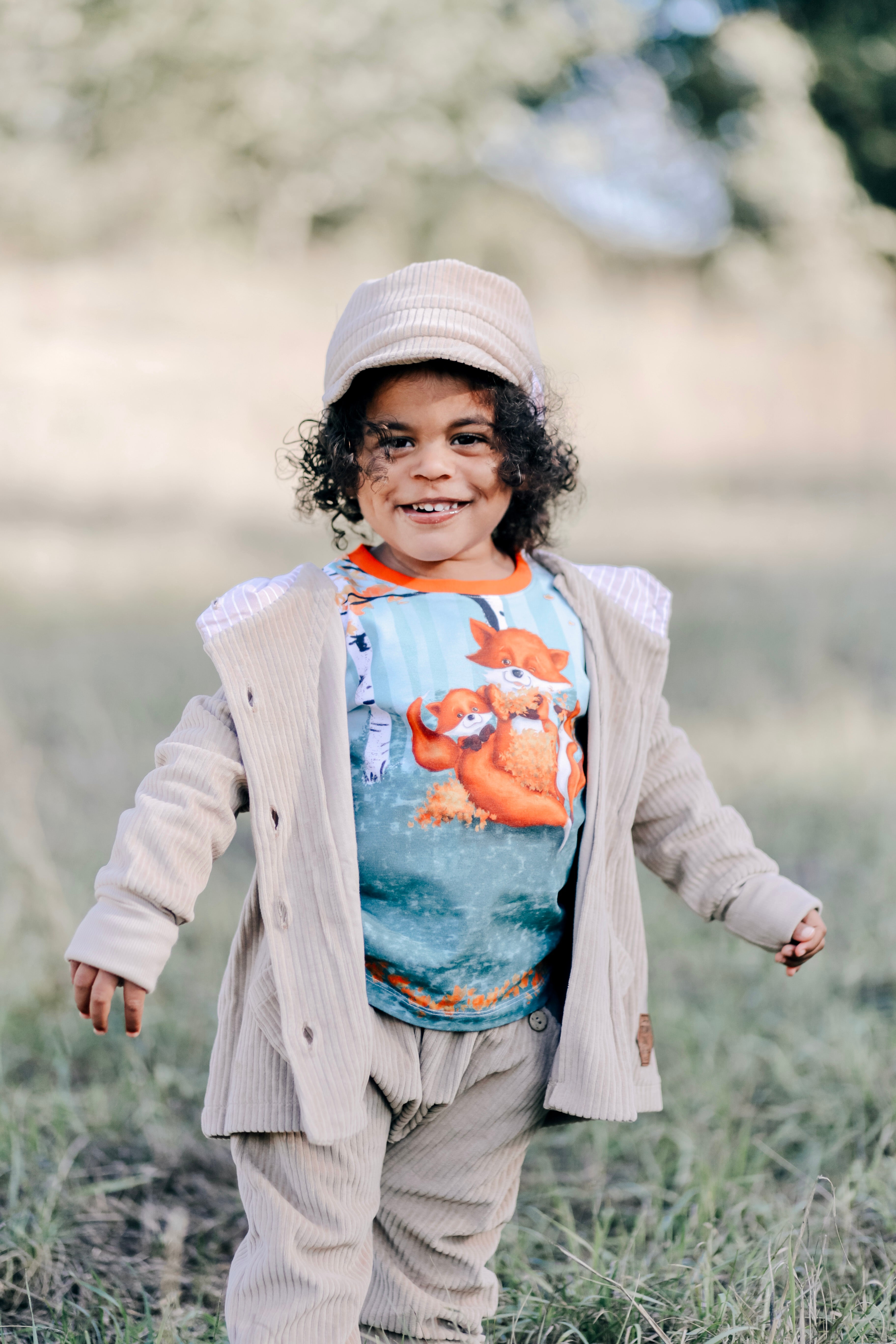 Cord-Knopfjacke beige 