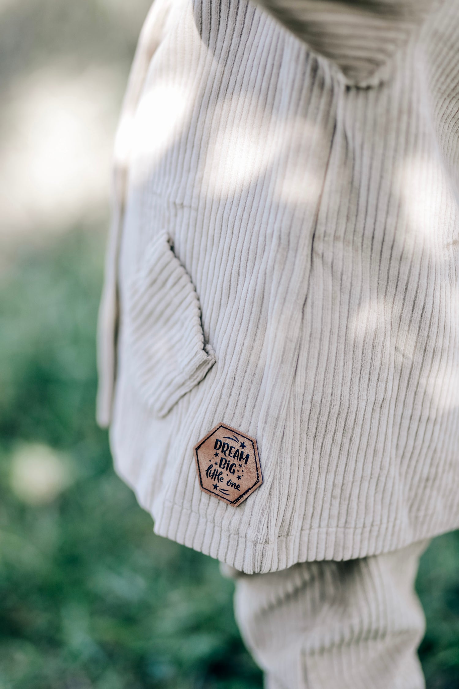 Cord-Knopfjacke beige 