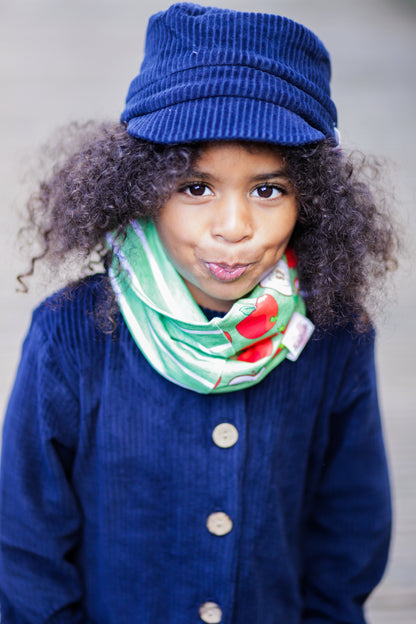 Cord-Knopfjacke navy 