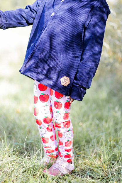 Cord-Knopfjacke navy 