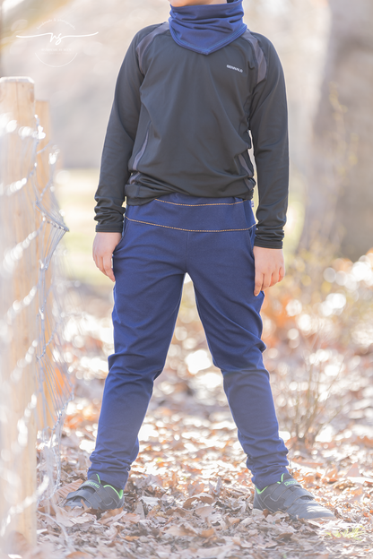 0,5m Denim Sweat &quot;Reem&quot; dark cobalt 027