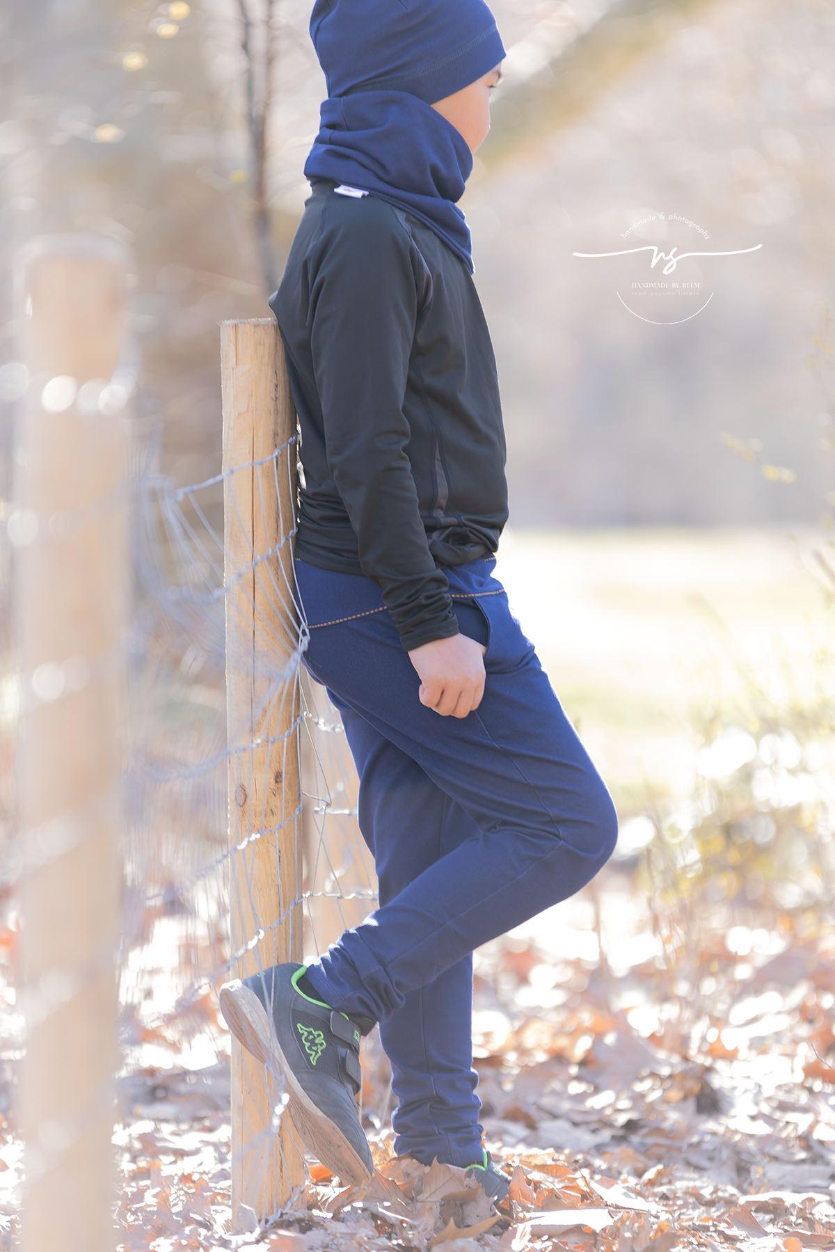 0,5m Denim Sweat &quot;Reem&quot; dark cobalt 027