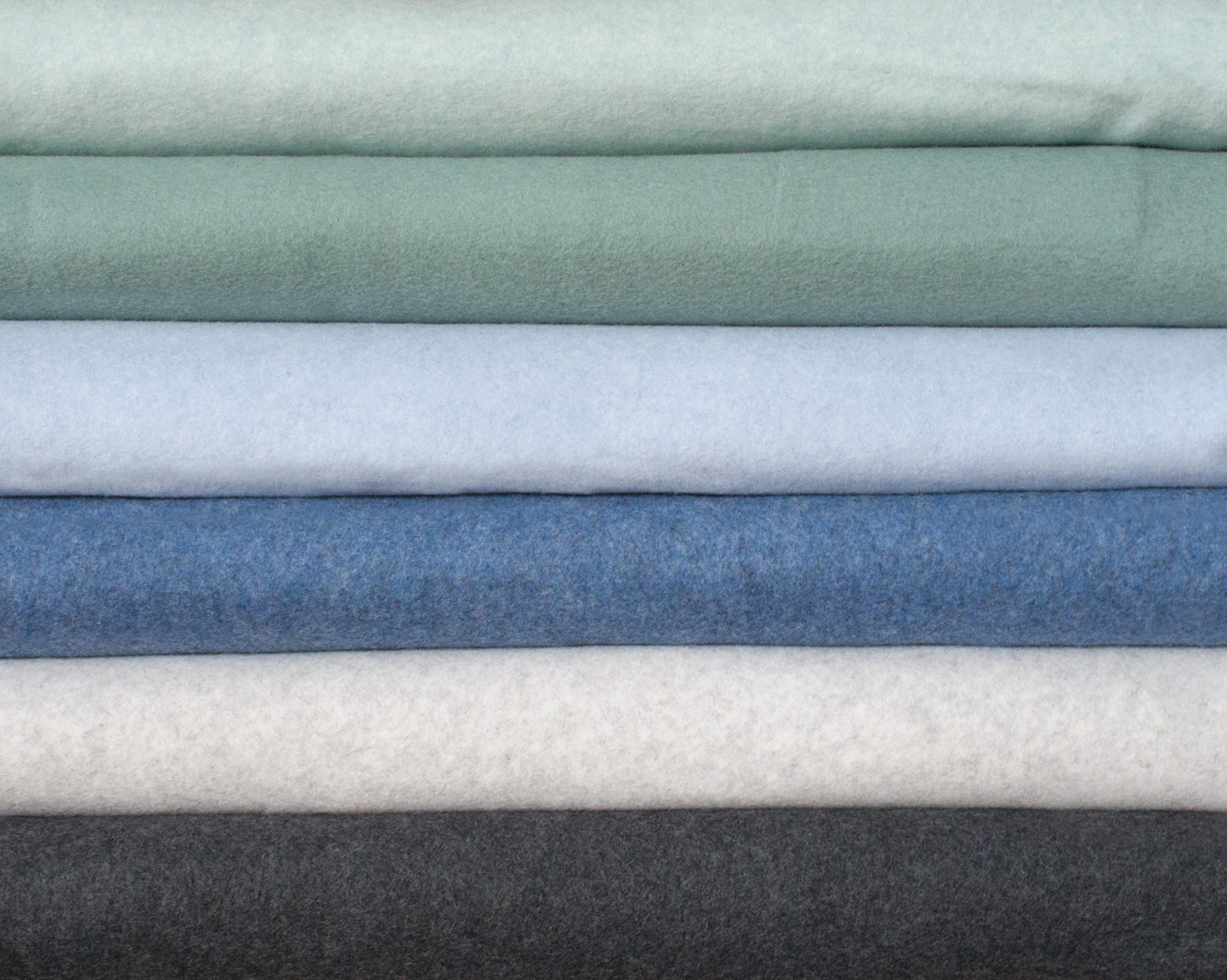 0,5m Bio-Baumwollfleece mint melange