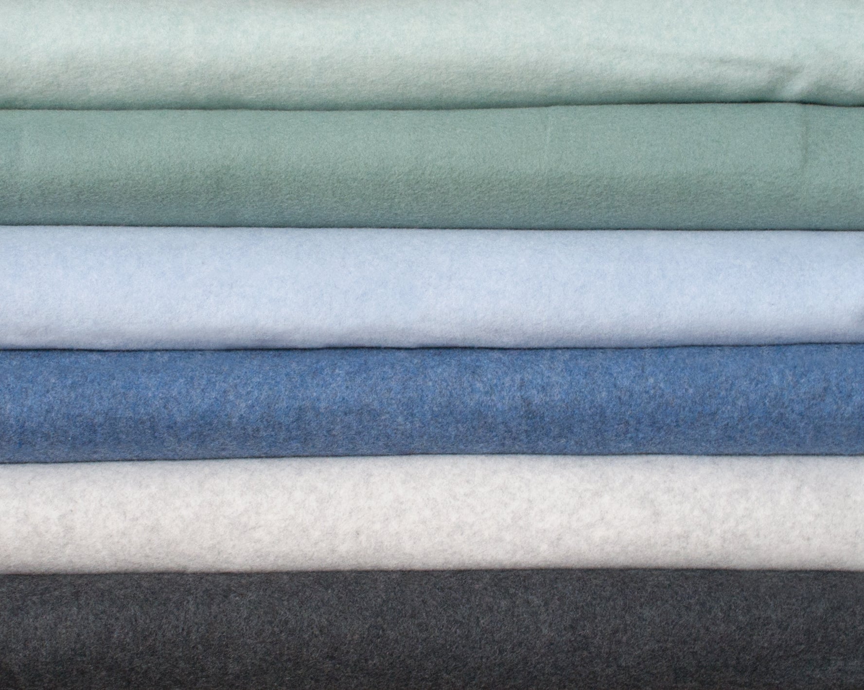 0,5m Bio-Baumwollfleece mint melange