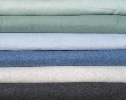 0,5m Bio-Baumwollfleece mint melange