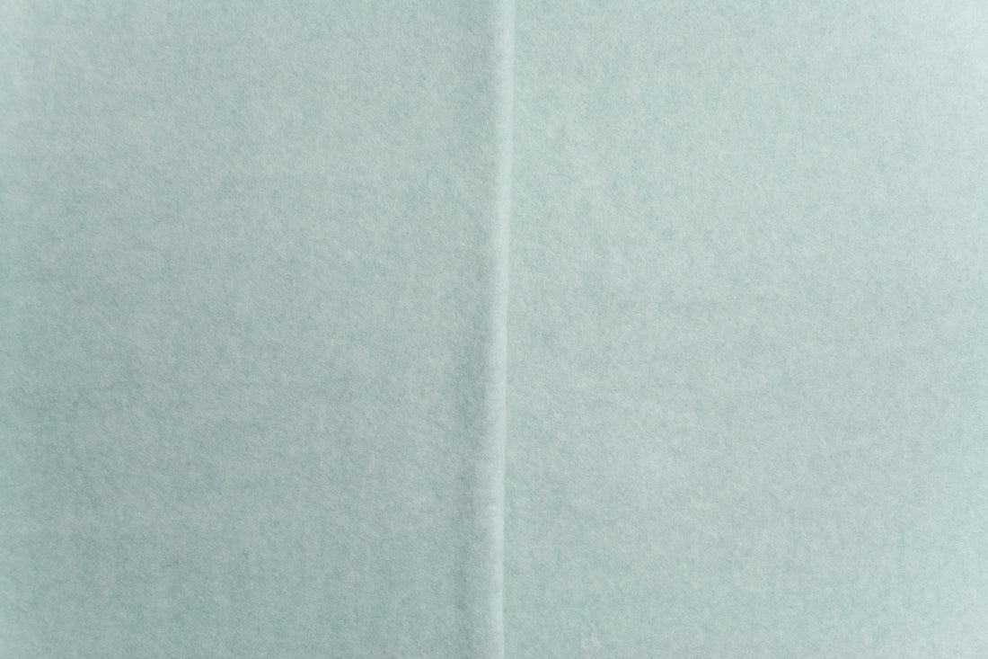 0,5m Bio-Baumwollfleece mint melange
