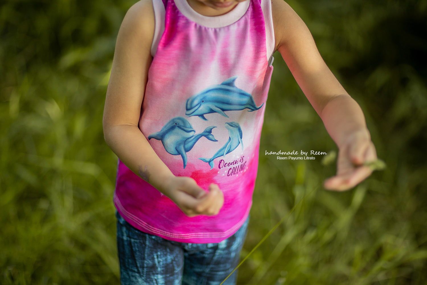 Bio-Jersey "Ocean is calling" Verlauf pink waves (