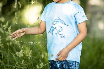 Bio-Jersey "Ocean is calling" babyblau (