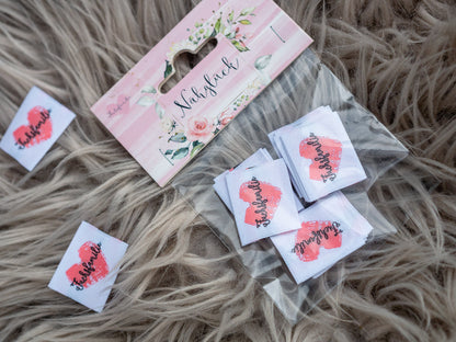 1 Tütchen Fuchsfamilie-Weblabels (enthält 10 Labels)