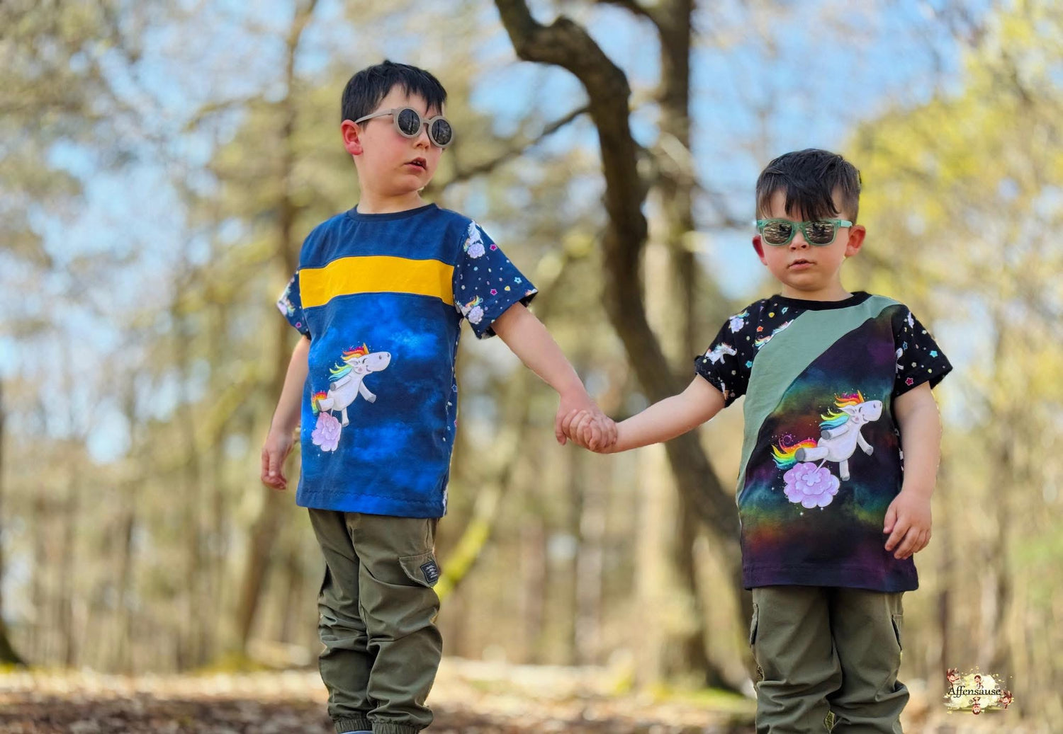 Bio-Jersey Glitzereinhorn darkcandy 