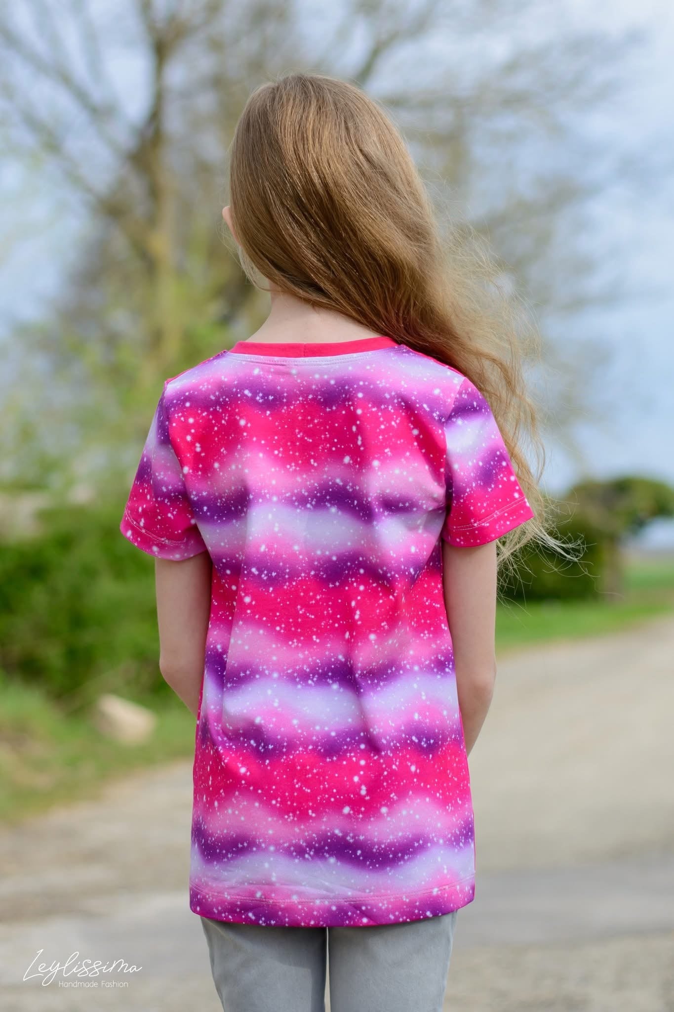 Bio-Jersey Glitzereinhorn pink 