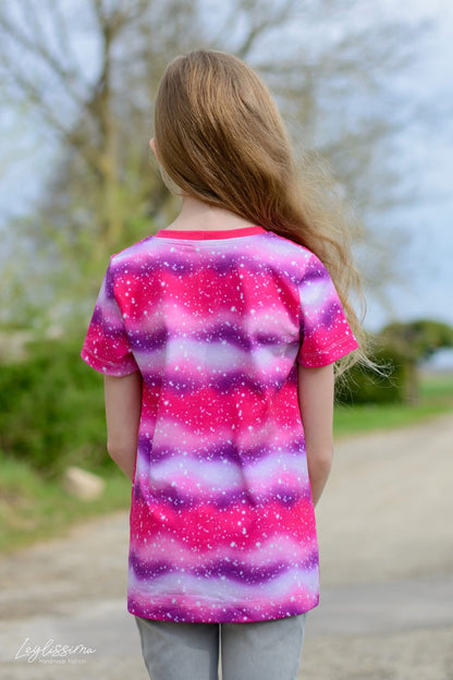 Bio-Jersey Glitzereinhorn pink 