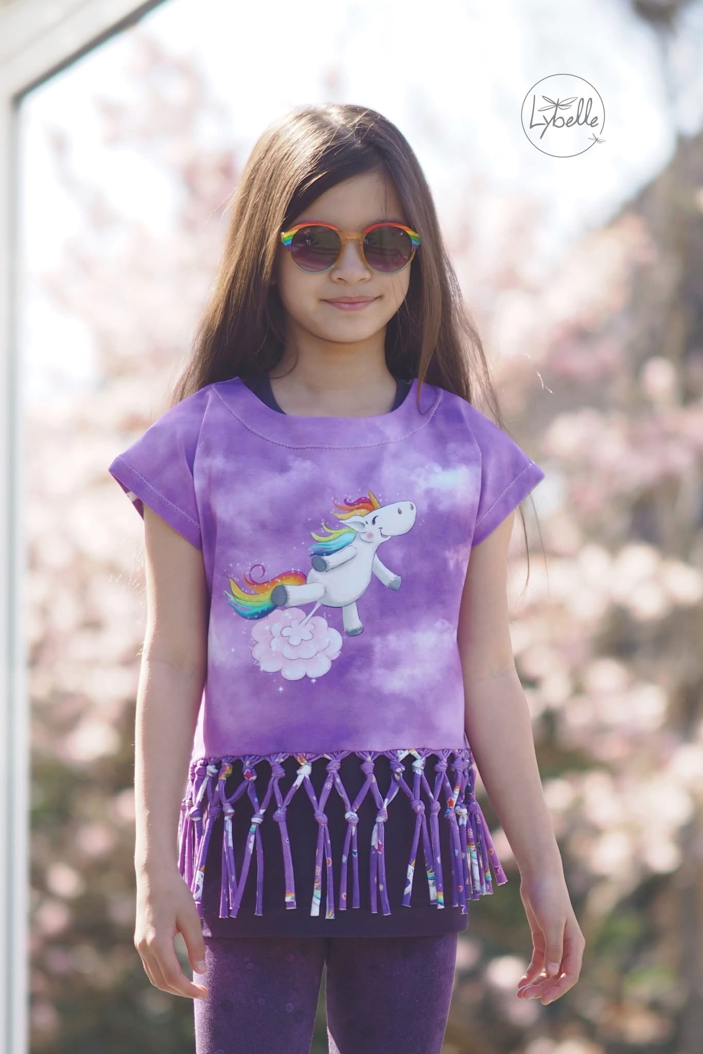 Bio-Jersey Glitzereinhorn lilac 