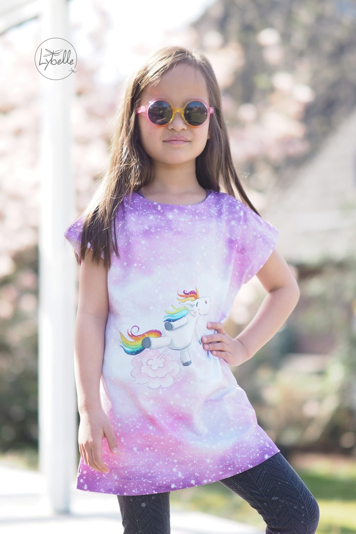 Bio-Jersey Glitzereinhorn blush 