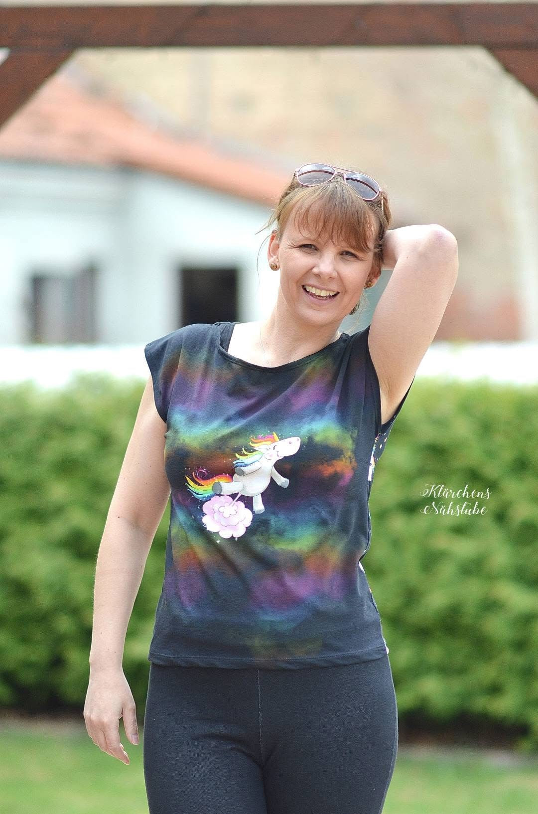 Bio-Jersey Glitzereinhorn darkcandy 