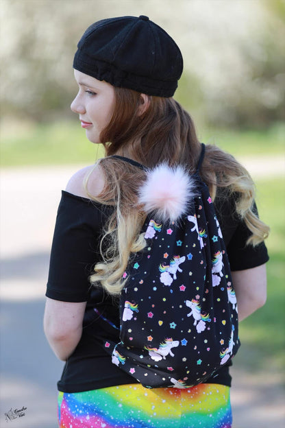 Bio-Jersey Glitzereinhorn darkcandy 