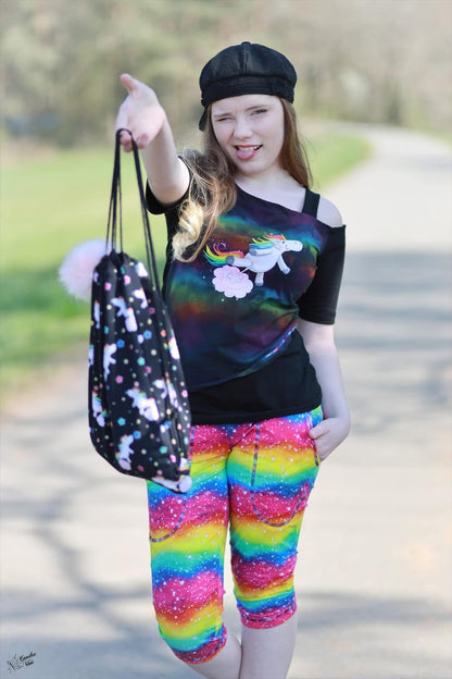 Bio-Jersey Glitzereinhorn darkcandy 