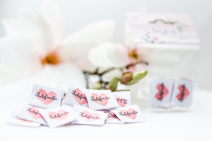 1 Tütchen Fuchsfamilie-Weblabels (enthält 10 Labels)