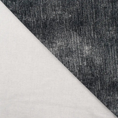 0,5m Ökotex Sommersweat Black Denim