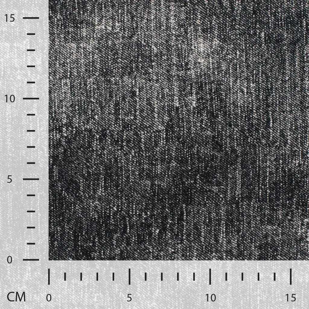 0,5m Ökotex Sommersweat Black Denim