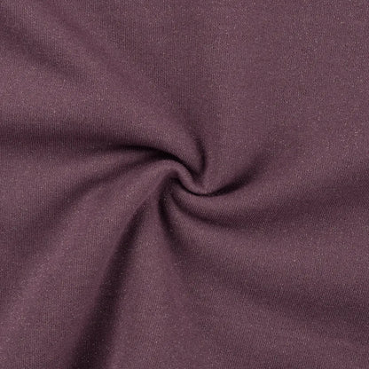 0,5m Glitzerpopitzer French Terry Mauve