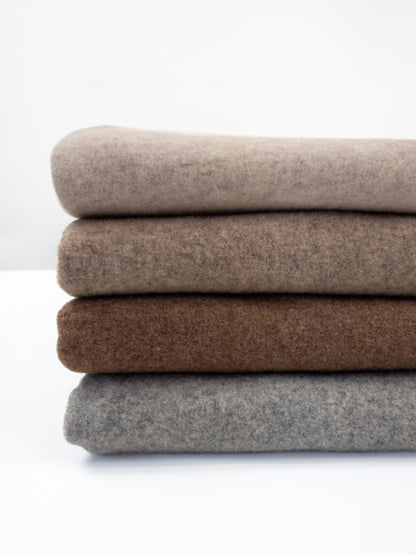 0,5m 90 cm Reststück Merino Fleece beige 1010