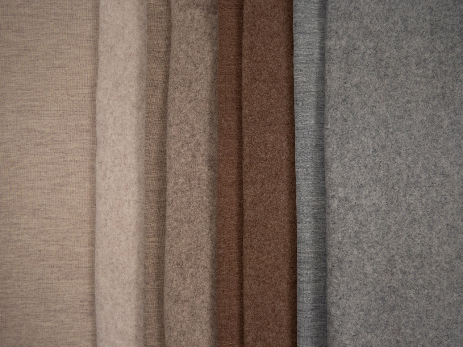 0,5m 90 cm Reststück Merino Fleece beige 1010