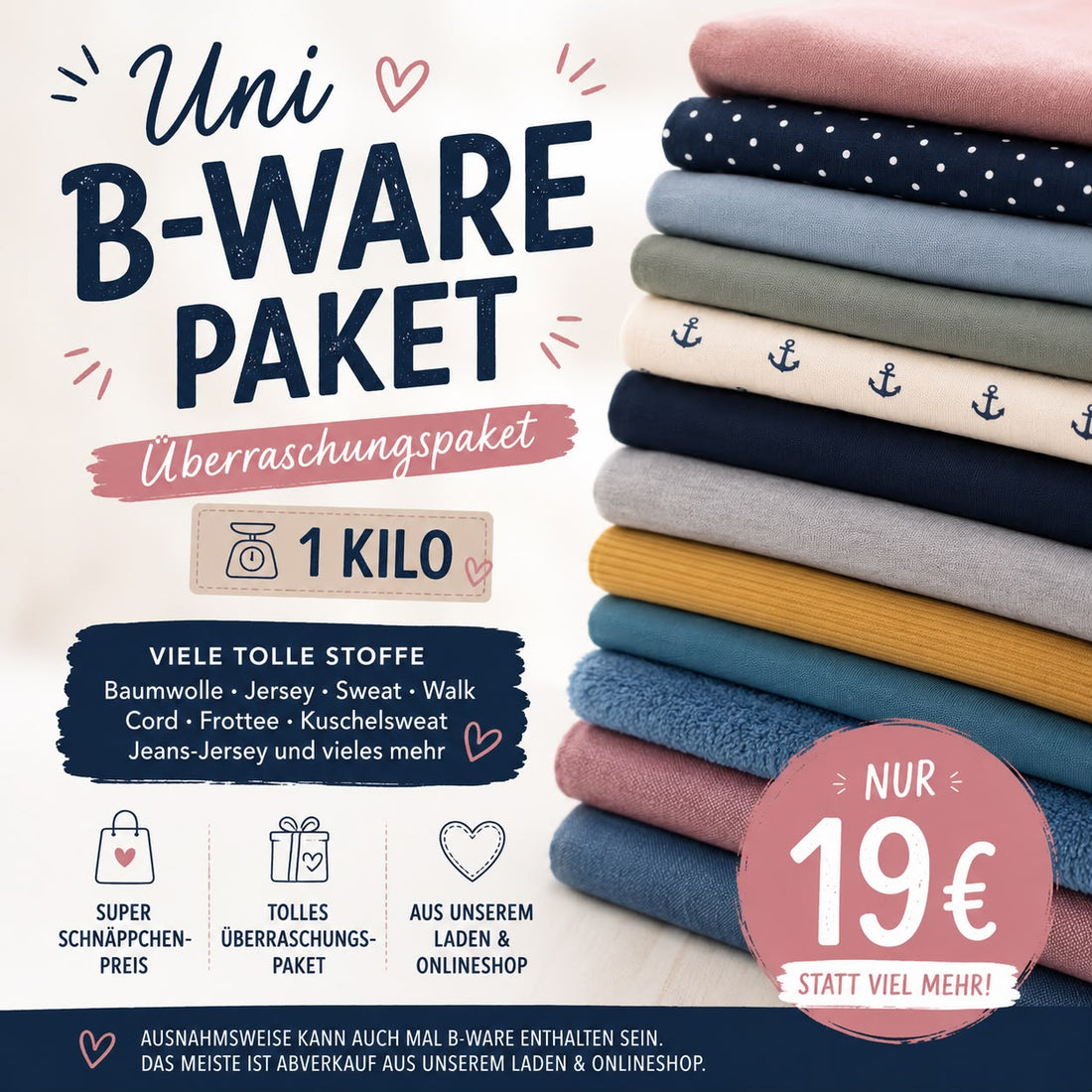 Uni B-Ware-Paket 1 kg