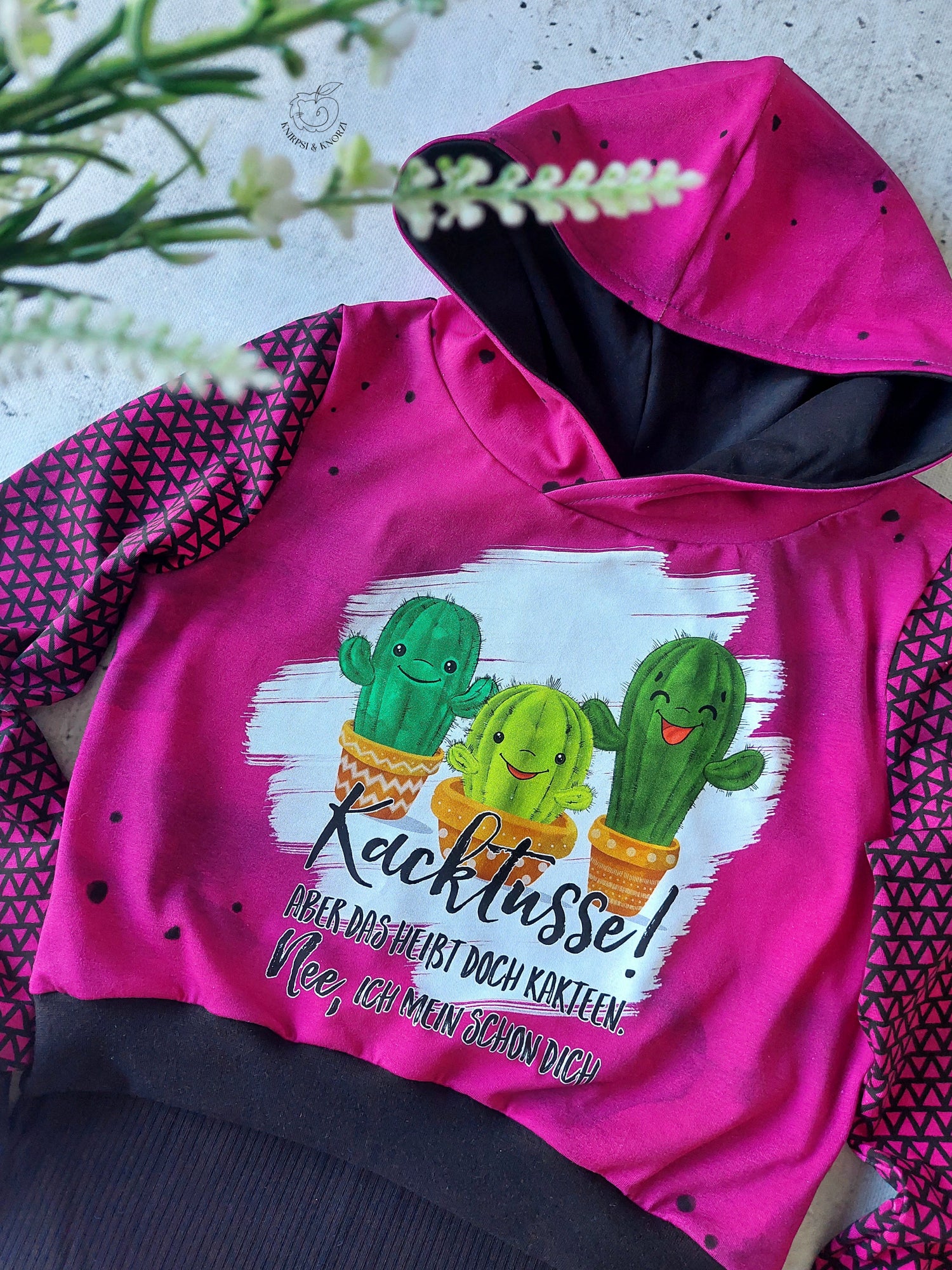 Bio-Jersey Kakteen &quot;Kacktusse&quot; hotpink 