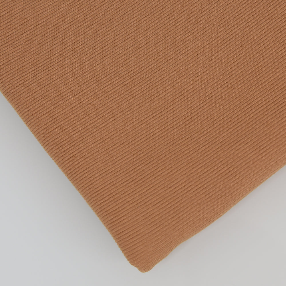 0,5m Ökotex 100 - Ripp-Jersey caramel