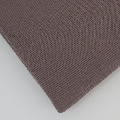 0,5m Ökotex 100 - Ripp-Jersey dusty brown