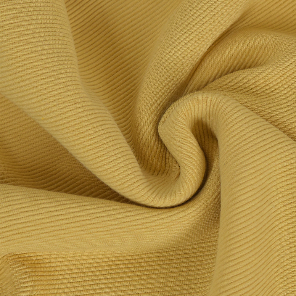 0,5m Ökotex 100 - Ripp-Jersey yellow