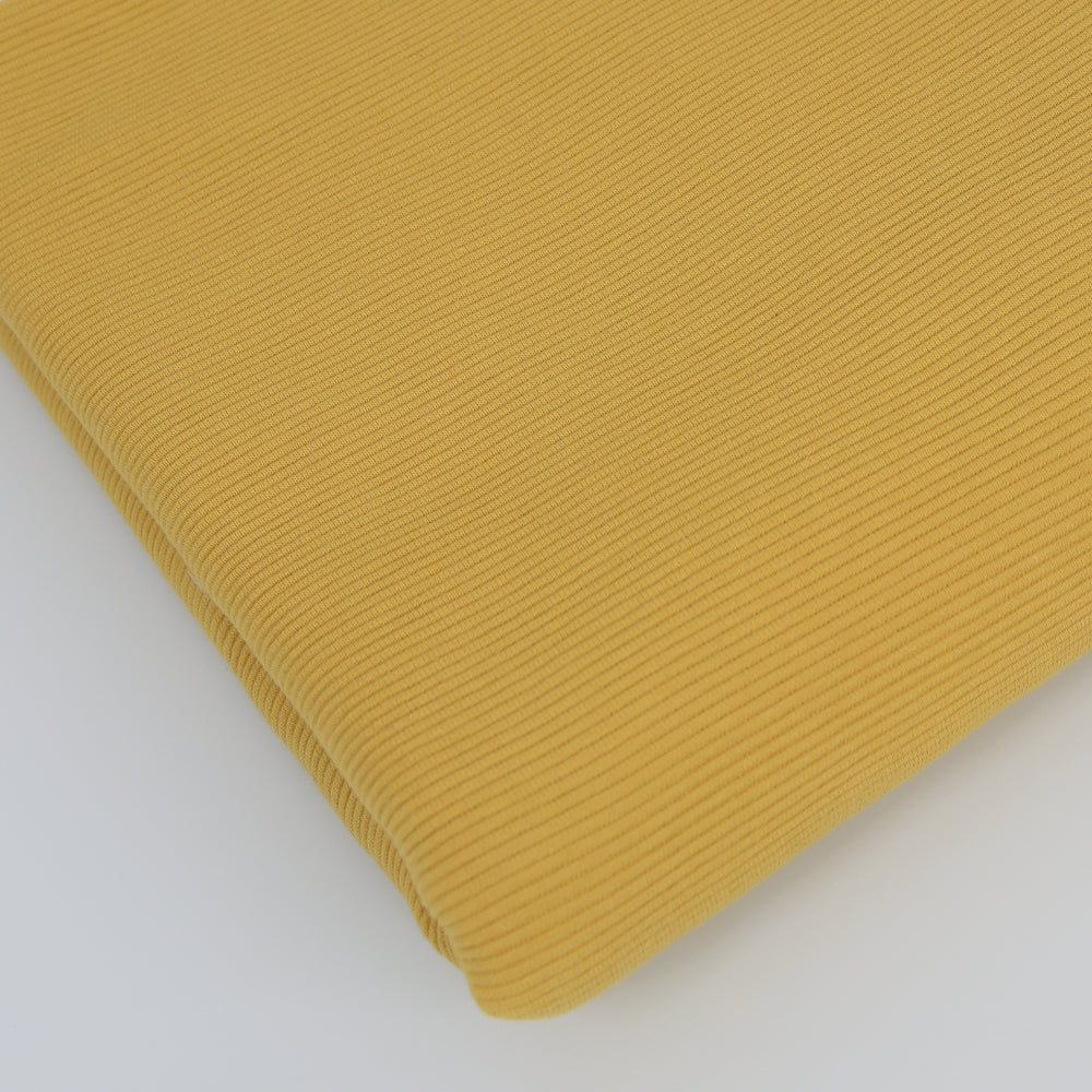 0,5m Ökotex 100 - Ripp-Jersey yellow