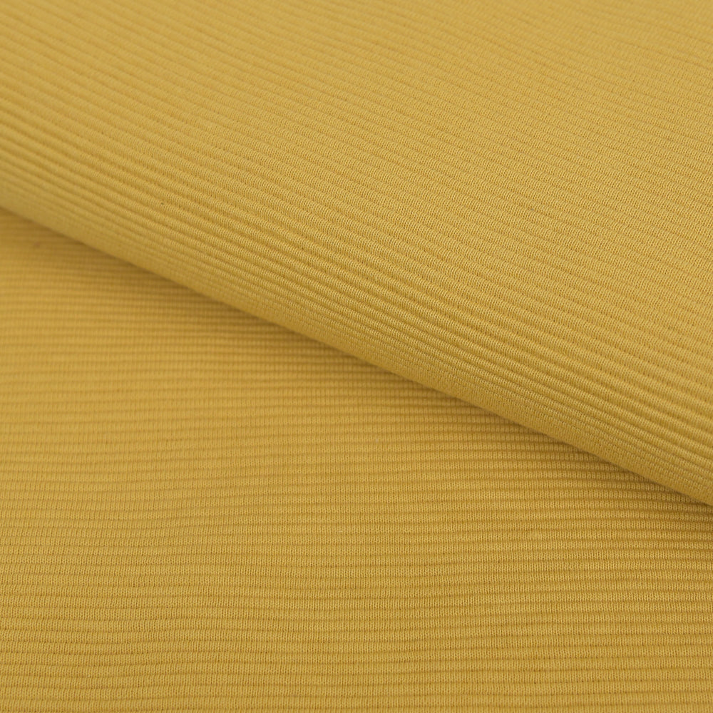0,5m Ökotex 100 - Ripp-Jersey yellow