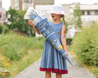 Bio-Jersey Leseratte nebelgrau 