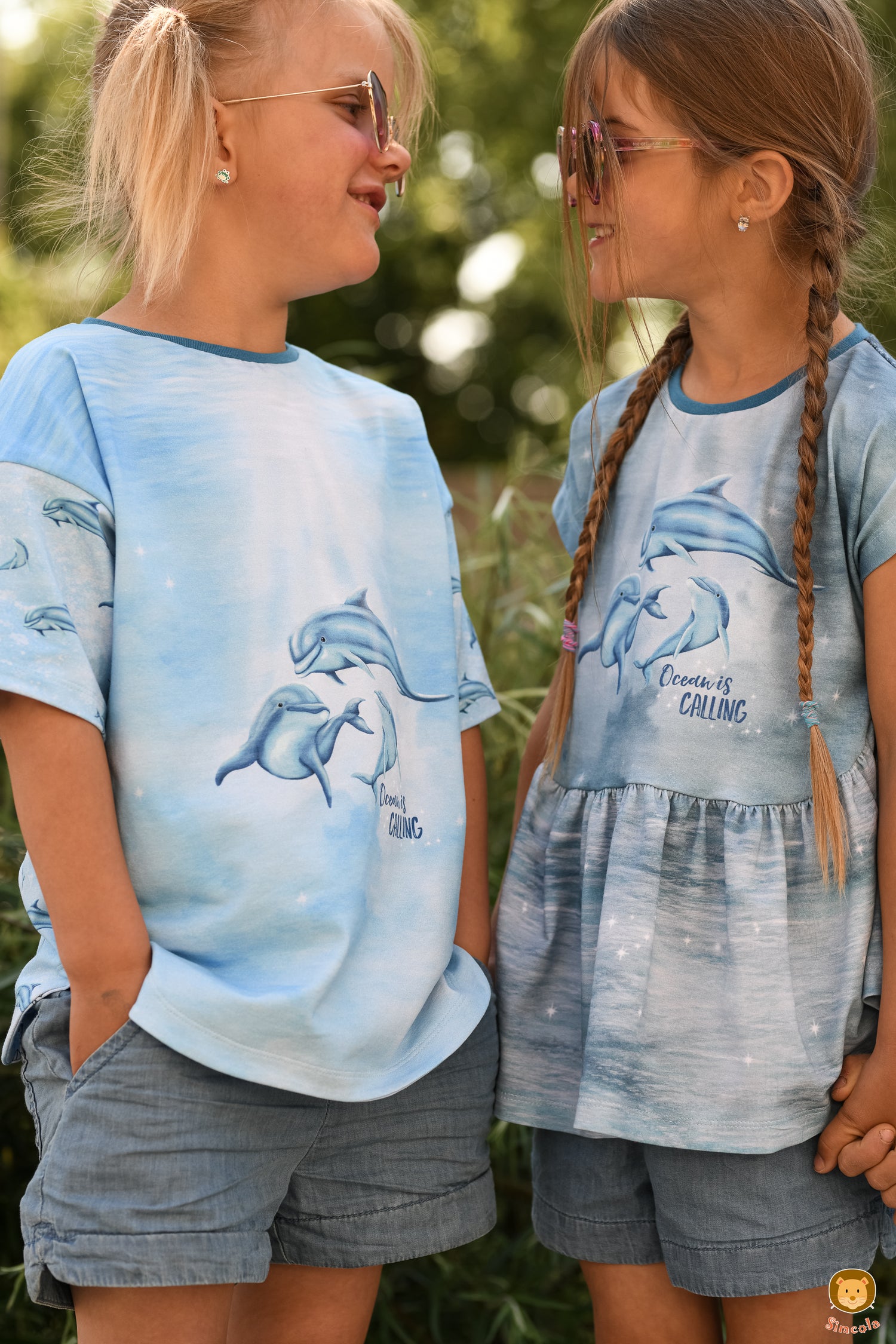 Bio-Jersey "Ocean is calling" babyblau (