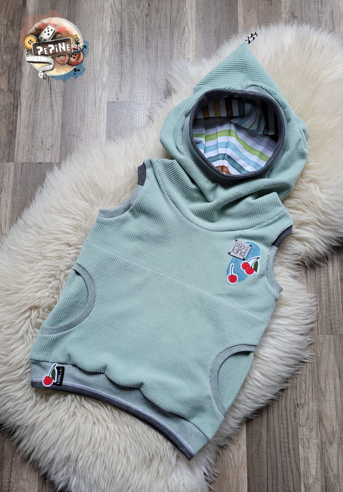 0,5m Velvory Pastel Mint  - dehnbar &amp; weich :)