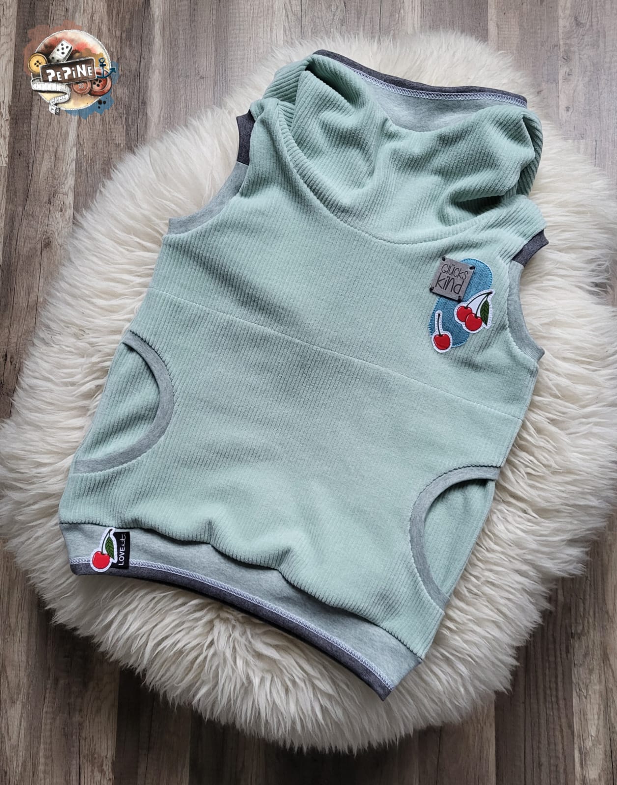 0,5m Velvory Pastel Mint  - dehnbar &amp; weich :)