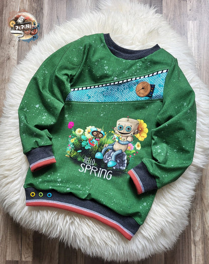 Bio-Jersey Spring Robo grün – Rapport ca. 65cm (+/- 5cm)