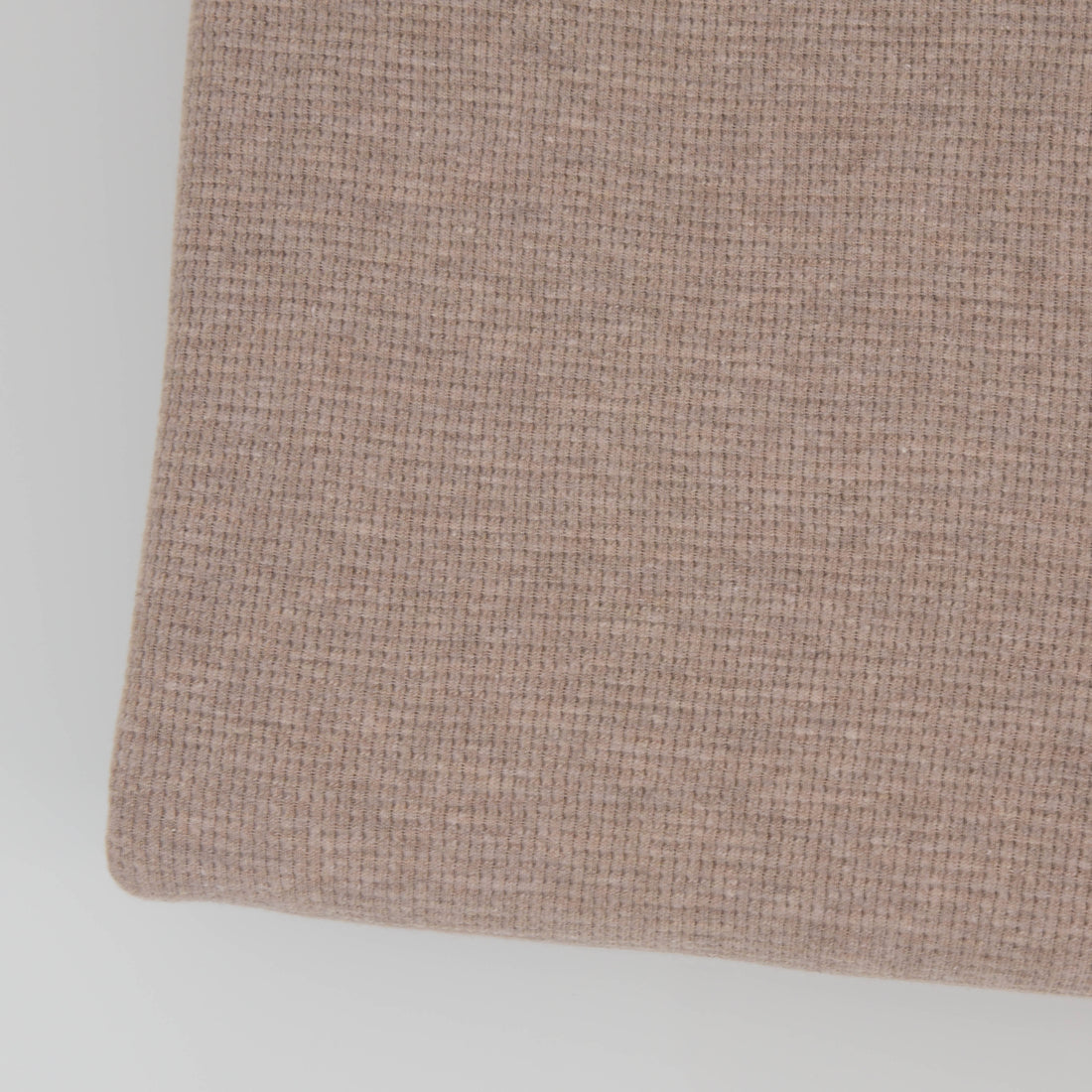 0,5m Ökotex 100 - Waffel-Jersey beige melange