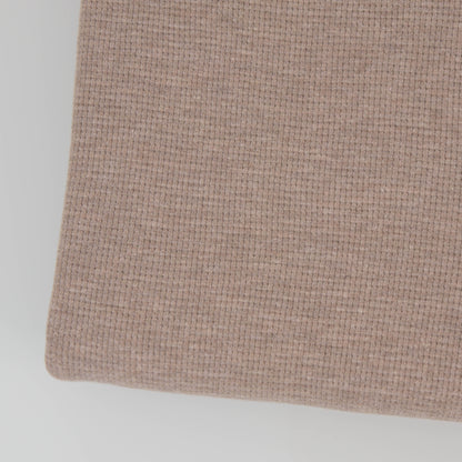 0,5m Ökotex 100 - Waffel-Jersey beige melange