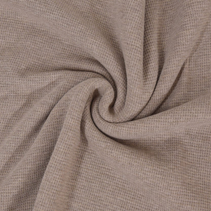 0,5m Ökotex 100 - Waffel-Jersey beige melange